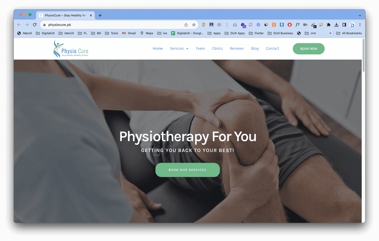 PhysioCure Website
